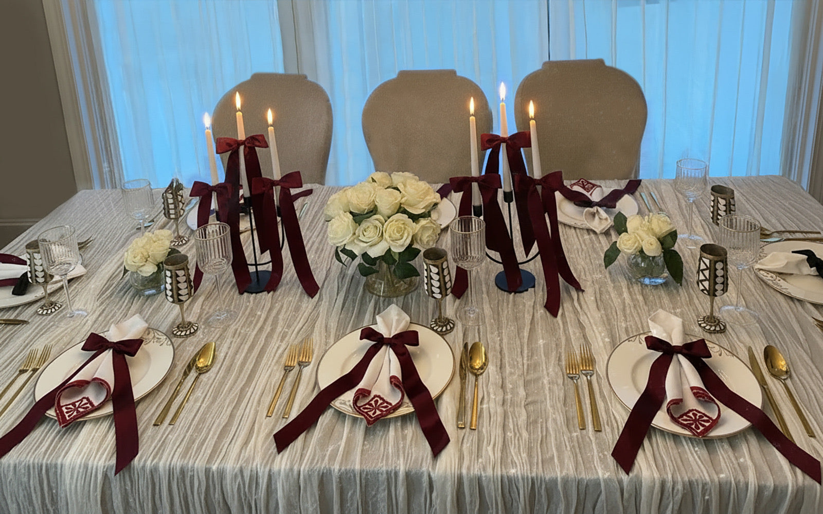 Medina Ruby Embroidered Napkin (Set of 6)