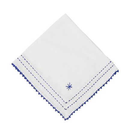 Riad Cobalt Embroidered Napkin (Set of 6)