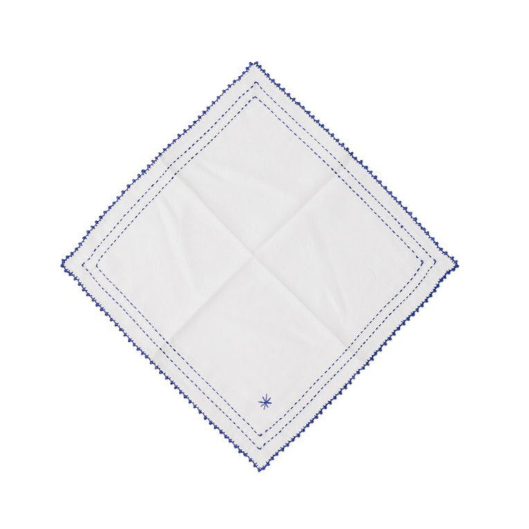 Riad Cobalt Embroidered Napkin (Set of 6)