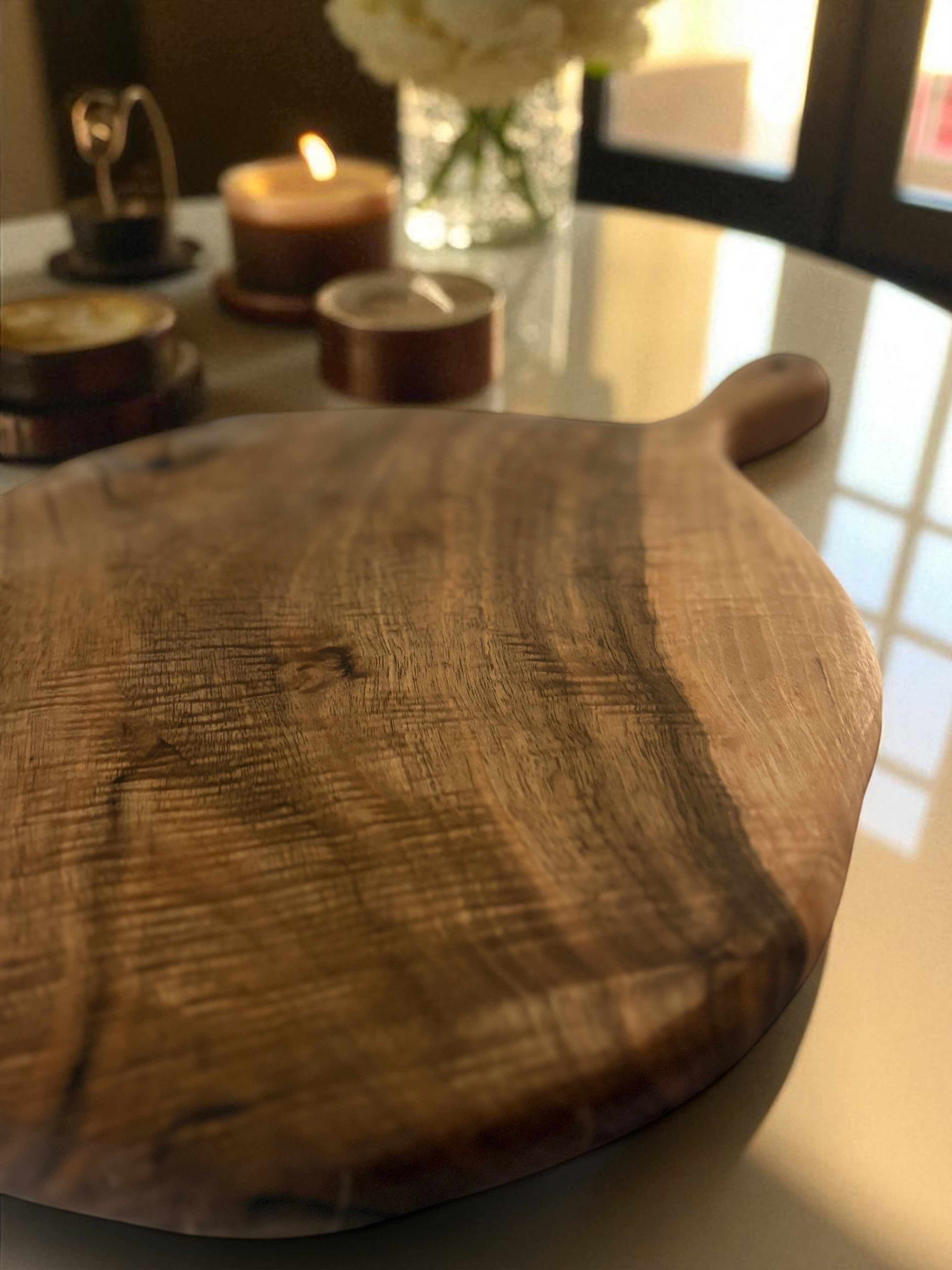 Olive Wood Round Cutting Board