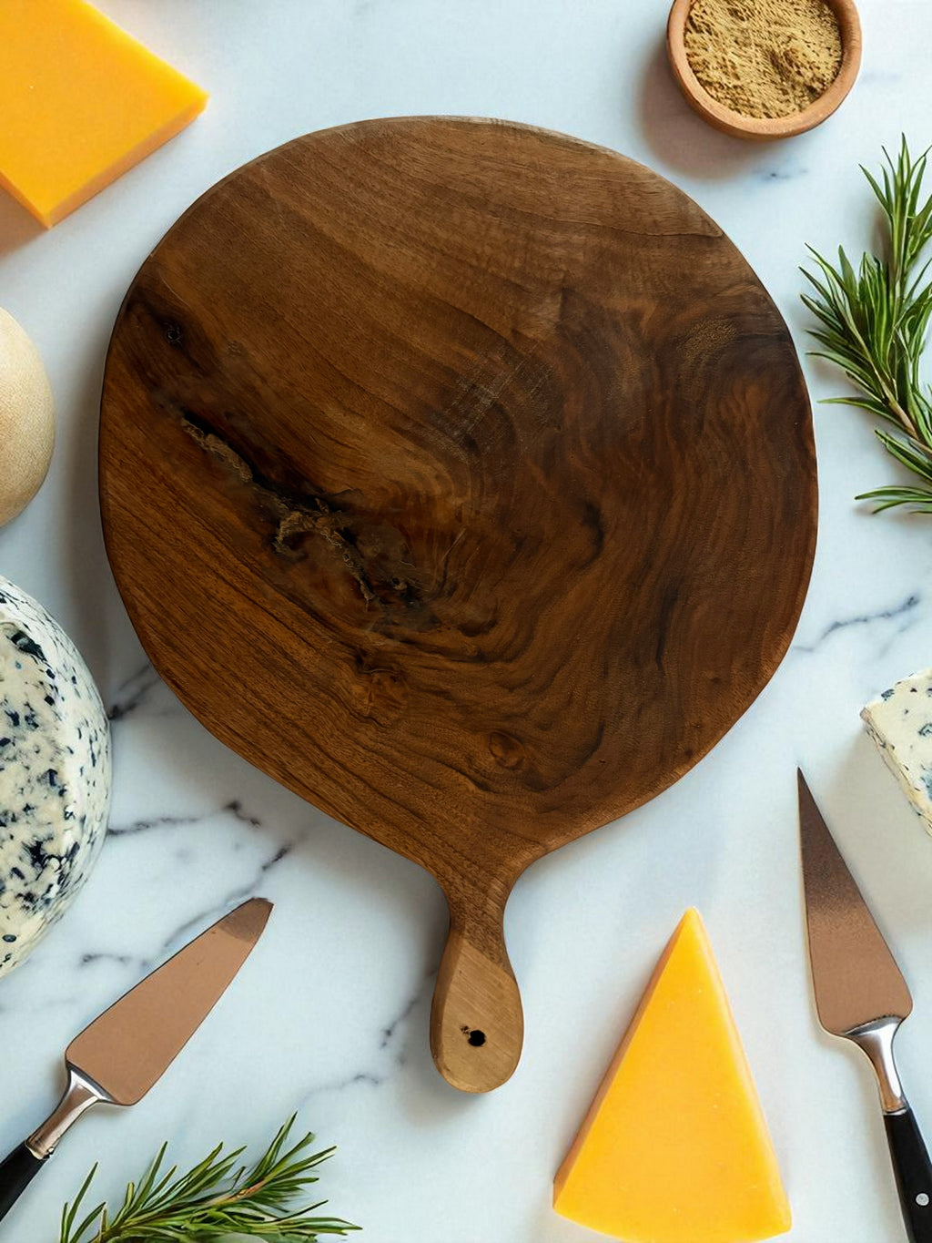 Olive Wood Round Cutting Board