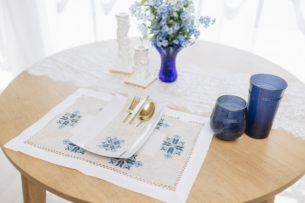 Aegean Blue Harmony Cutlery Holder (Set of 6)