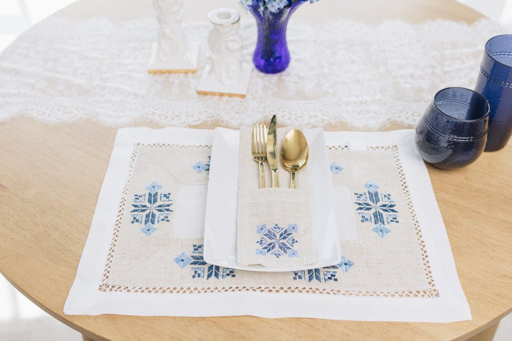 Aegean Blue Harmony Cutlery Holder (Set of 6)