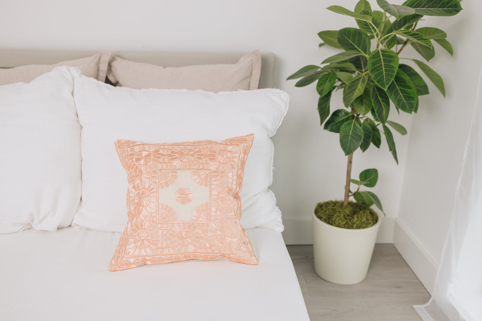 Peach Bloom Pillow Covers