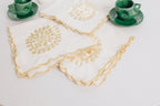 Marrakech Gilded Scallop Embroidered Napkin (Set of 6)
