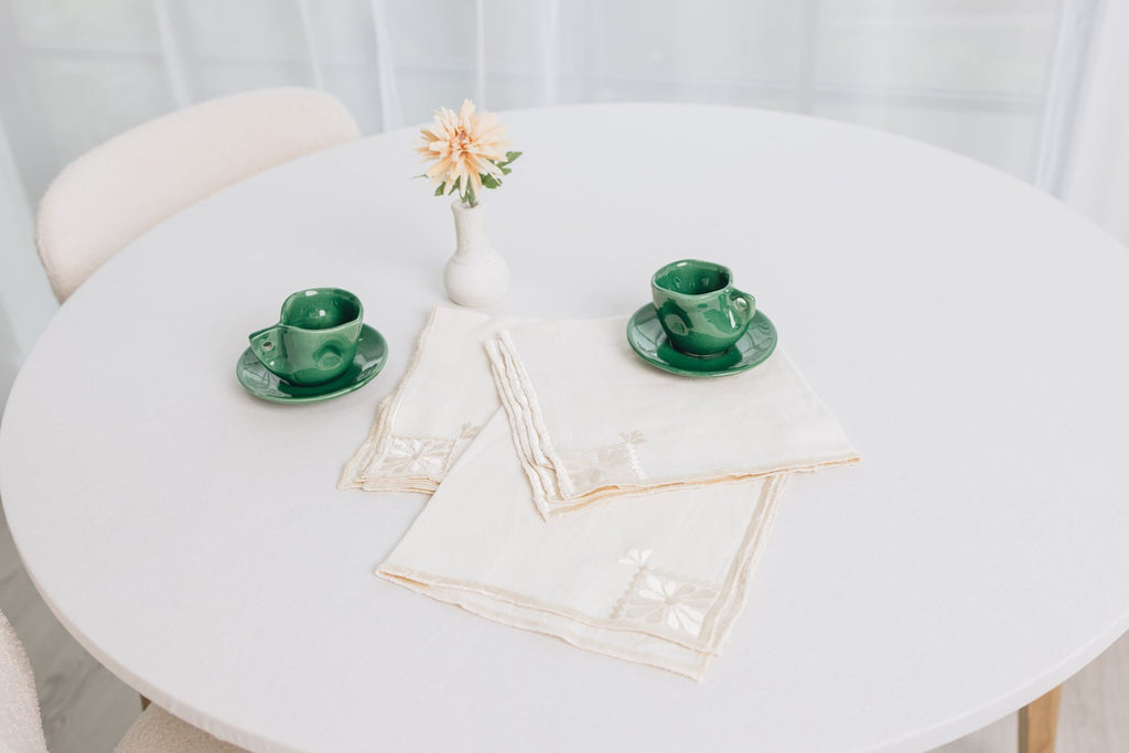Fez Ivory Embroidered Napkin (Set of 6)