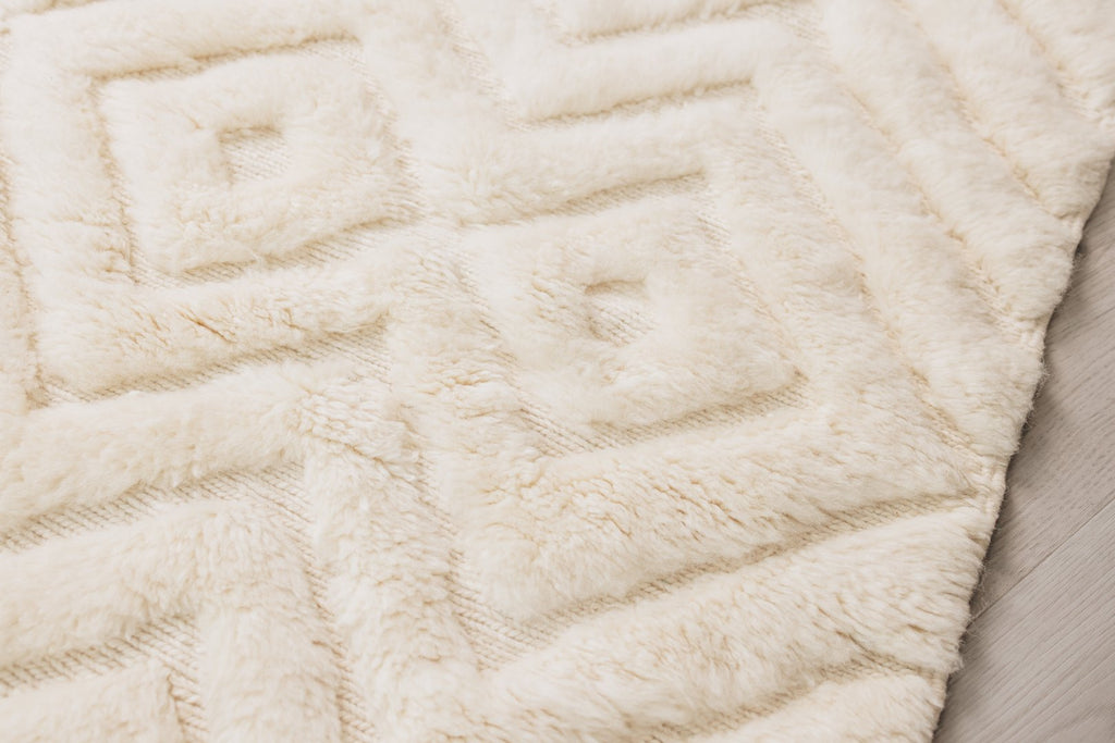 Atlas Ivory Beni Ourain Rug